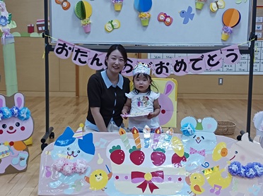 写真：お誕生会の様子
