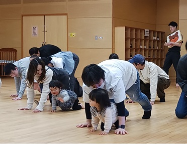 写真:パパと遊ぼうデーの様子
