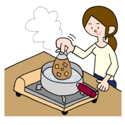 パッククッキングのイラスト