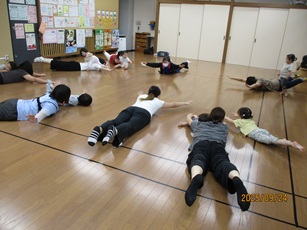 親子ストレッチ体操