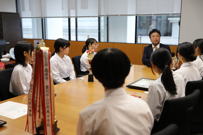 市長と歓談1